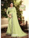 Green Two Tone Silk Georgette Saree