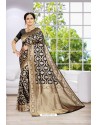 Black Party Wear Banarasi Silk Saree