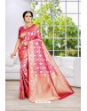 Rani Party Wear Banarasi Silk Saree