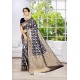 Navy Blue Party Wear Banarasi Silk Saree