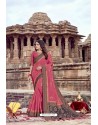 Hot Pink Heavy Designer Chanderi Silk Saree