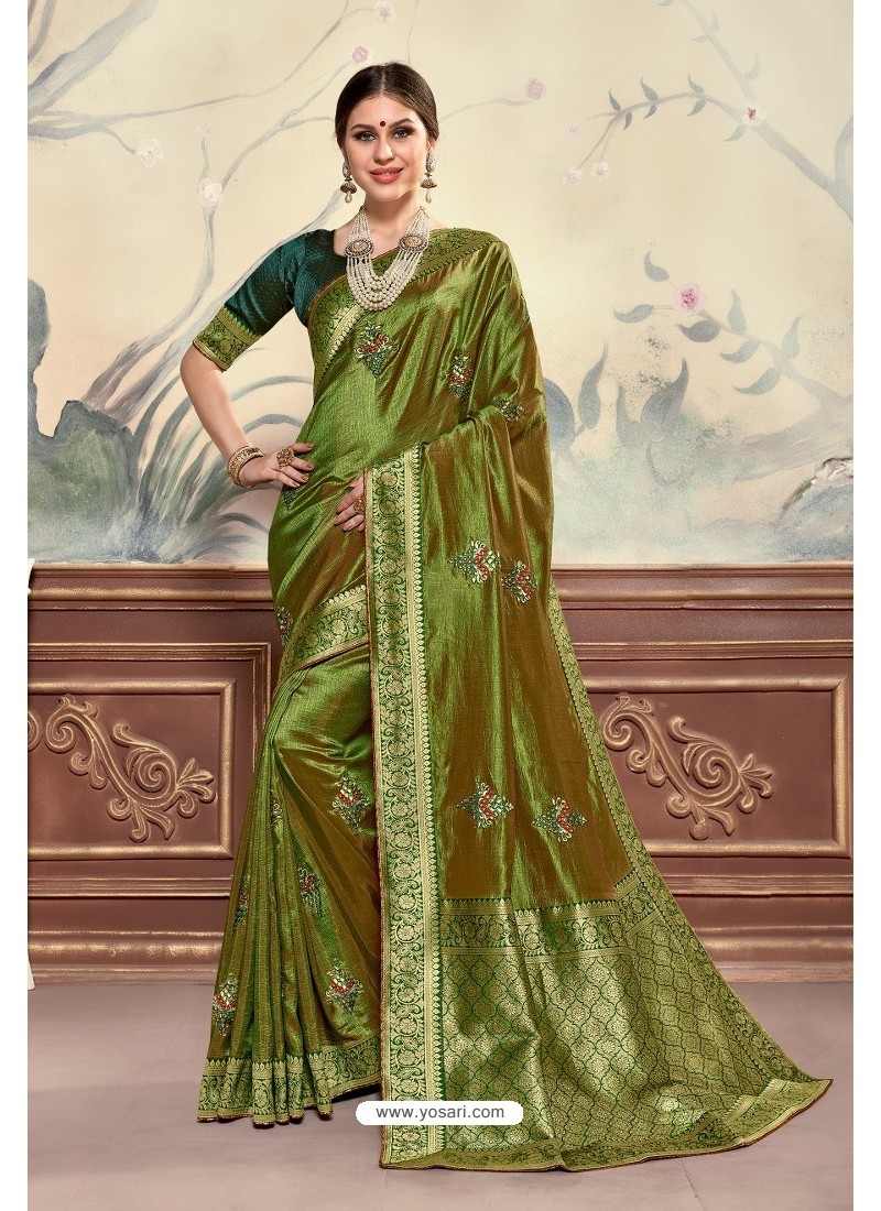 SIRIL Women's Printed Poly Silk Saree with Blouse Combo Pack Of  2(2438S887_2431S852_Dusty Grey|Green, Beige) : Amazon.in: Fashion