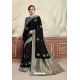 Black Designer Party Wear Poly Silk Saree