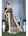 Black Designer Banarasi Silk Saree