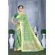 Forest Green Designer Banarasi Silk Saree