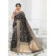 Pretty Black Designer Banarasi Silk Saree