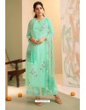 Sea Green Designer Palazzo Salwar Suit