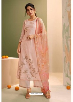 Baby Pink Designer Palazzo Salwar Suit