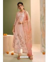 Baby Pink Designer Palazzo Salwar Suit