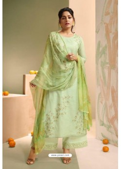 Green Designer Palazzo Salwar Suit