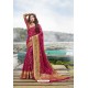 Rani Pink Festive Wear Designer Jacquard Silk Saree