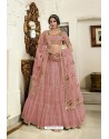 Pink Net Designer Lehenga Choli