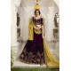 Purple Velvet Heavy Designer Lehenga Choli