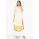 Off White Designer Georgette Party Wear Kurti