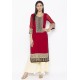 Maroon Designer Georgette Party Wear Kurti