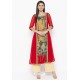 Fancy Red Designer Georgette Party Wear Kurti