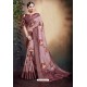 Old Rose Span Cotton Digital Printed Party Wear Saree