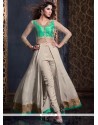 Dainty Embroidered Work Crepe Silk Salwar Suit