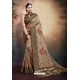 Light Brown Span Cotton Digital Printed Party Wear Saree