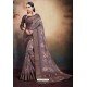 Wine Span Cotton Digital Printed Party Wear Saree