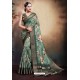 Mehendi Span Cotton Digital Printed Party Wear Saree