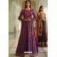 Purple Designer Heavy Silk Lehenga Style Suit