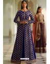 Royal Blue Designer Heavy Silk Lehenga Style Suit