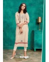 Off White Designer Party Wear Readymade Kurti