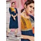 Peacock Blue Designer Party Wear Readymade Kurti