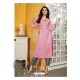 Light Pink Designer Party Wear Readymade Kurti