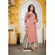 Pink Royal Linen Party Wear Readymade Kurti