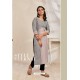 Grey Designer Party Wear Readymade Kurti