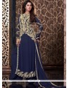 Sonorous Blue Georgette Designer Palazzo Salwar Suit