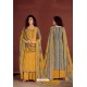 Mustard Yellow Party Wear Readymade Palazzo Salwar Suit