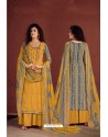 Mustard Yellow Party Wear Readymade Palazzo Salwar Suit
