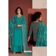 Teal Party Wear Readymade Palazzo Salwar Suit