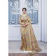 Golden Crystal Silk Latest Party Wear Saree