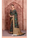 Eye Catching Black Silk Jacquard Work Designer Saree