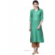 Jade Green Designer Casual Wear Cambric Cotton Kurti