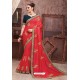 Crimson Soft Art Silk Part Wear Saree