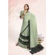 Sea Green Party Wear Lycra Embellished Saree