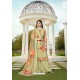 Sea Green Party Wear Jam Silk Cotton Palazzo Suit