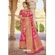 Rani Pink Traditional Designer Banarasi Silk Saree