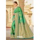 Green Traditional Designer Banarasi Silk Saree