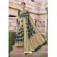 Dark Green Traditional Designer Banarasi Silk Saree