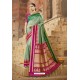 Green Silk Designer Jacquard Worked Silk Saree