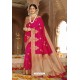 Fuchsia Silk Designer Jacquard Worked Silk Saree