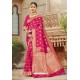 Flawless Rani Pink Designer Traditional Wear Silk Saree