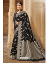 Black Designer Traditional Wear Silk Saree