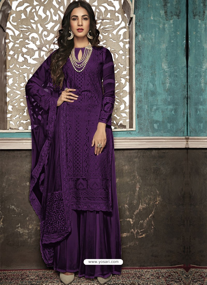 Purple - Cotton - Buy Designer Suits, Designer Ethnic Suits, Churidar Suits,  Plazo Suits